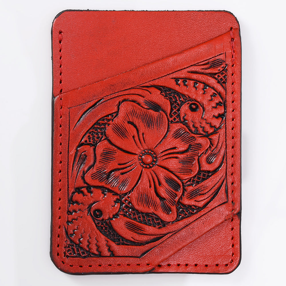American Darling Card Holder Hand Tooled Genuine Leather | Business Credit