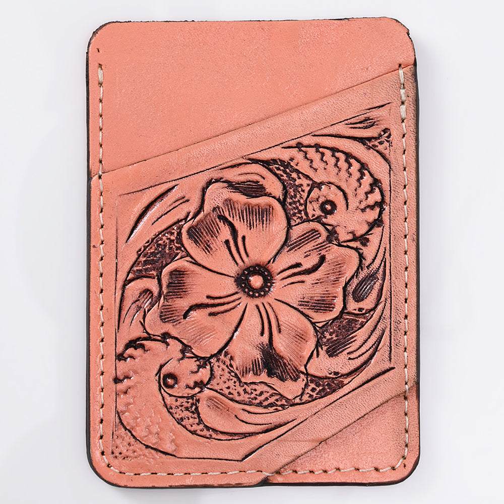 American Darling Card Holder Hand Tooled Genuine Leather | Business Credit