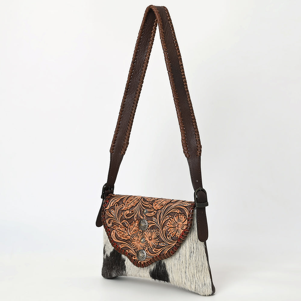 American Darling Cross Body I Hand Tooled Hair-On Genuine Leather Women Bag Western Handbag Purse