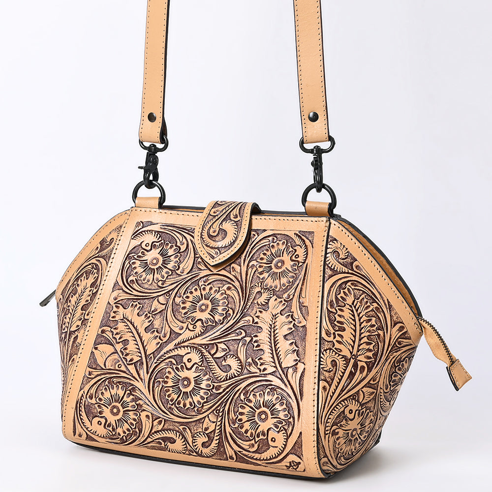 American Darling  Messenger Hand Tooled Genuine Leather Women Bag Western Handbag Purse