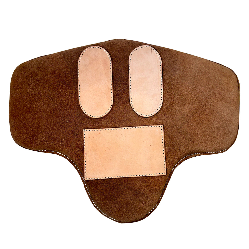 HILASON Western Leather Bareback Rig Pad Saddle Pad Brown