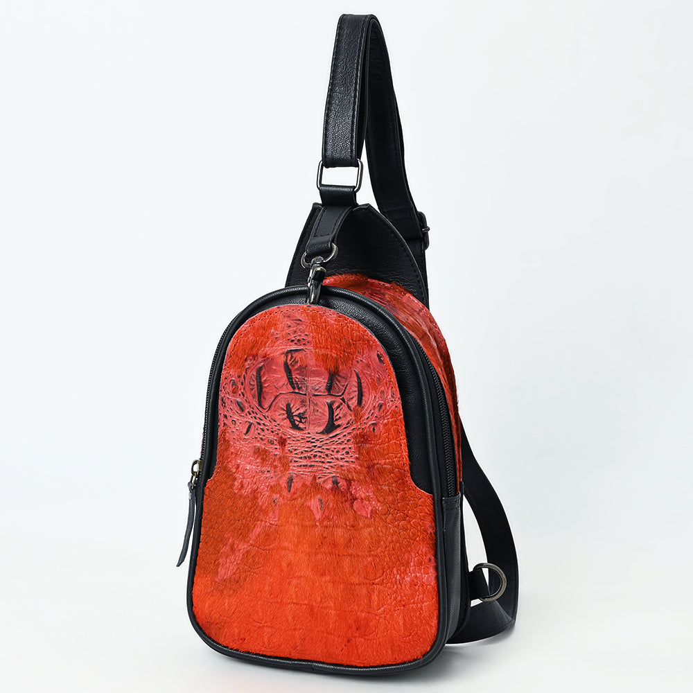 American Darling Sling Crocodile embossed Genuine Leather women bag western handbag purse | for