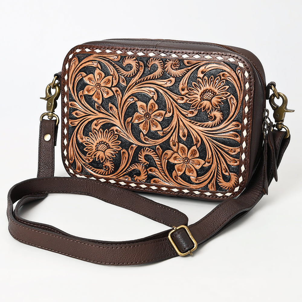 American Darling Cross Body I Hand Tooled Genuine Leather Women Bag Western Handbag