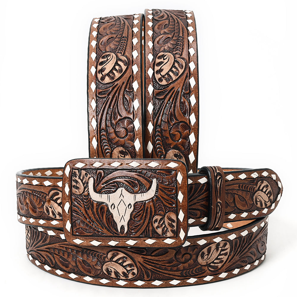 American Darling Beautifully Hand Tooled Genuine American Leather Belt Men and Women