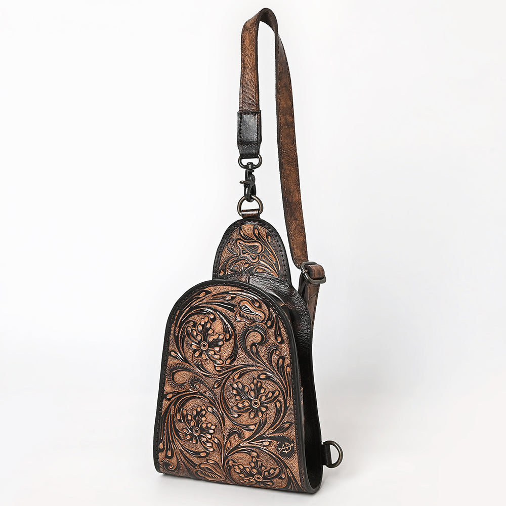 American Darling Sling Hand Tooled Leather Women Bag Western Handbag Purse| Handbags |Leather | Summer