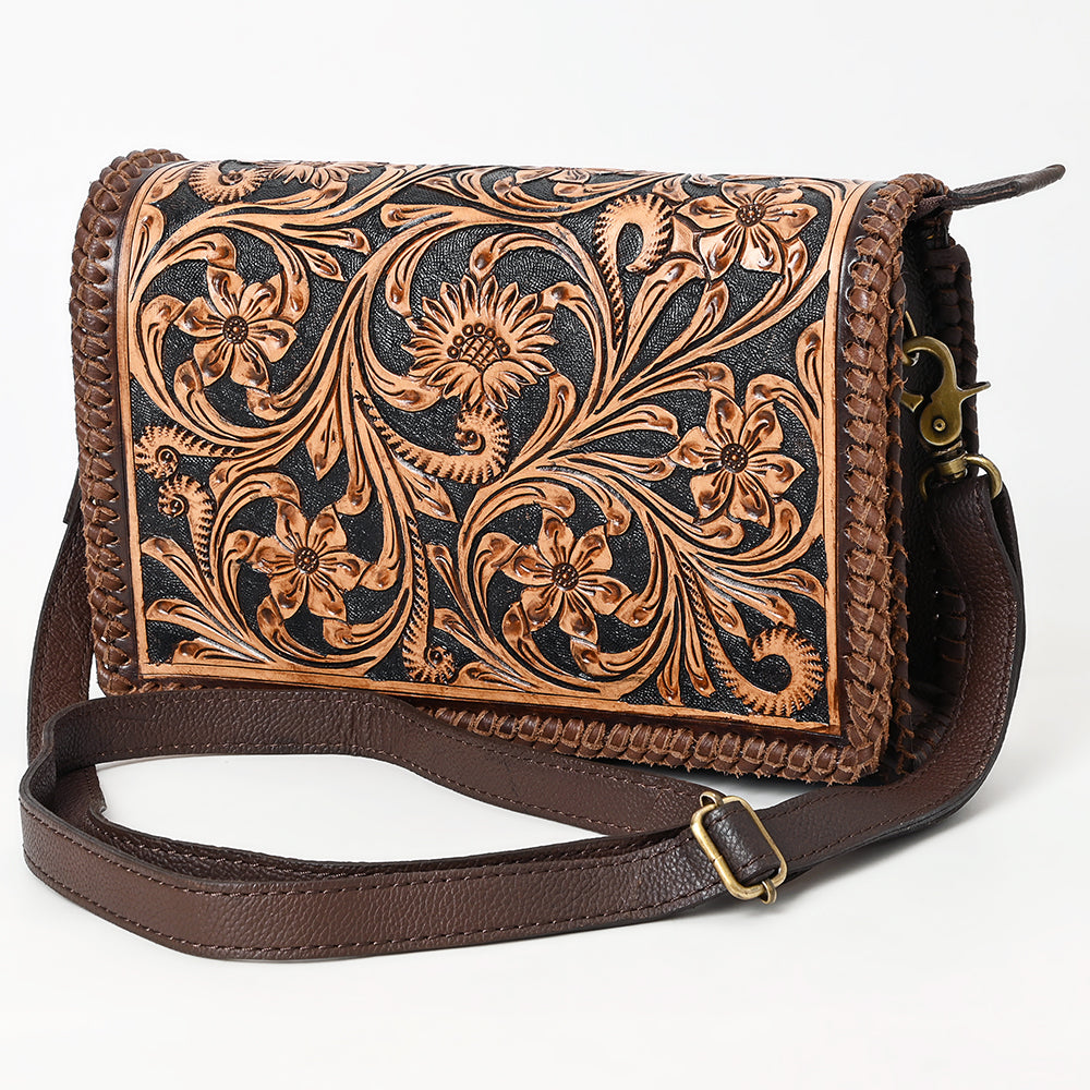 American Darling Crossbody Hand Tooled Genuine Western Leather Women Bag Handbag Purse