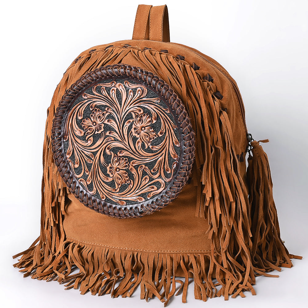 American Darling Backpack Suede Hand Tooled Genuine Leather Women Bag Western Handbag Purse