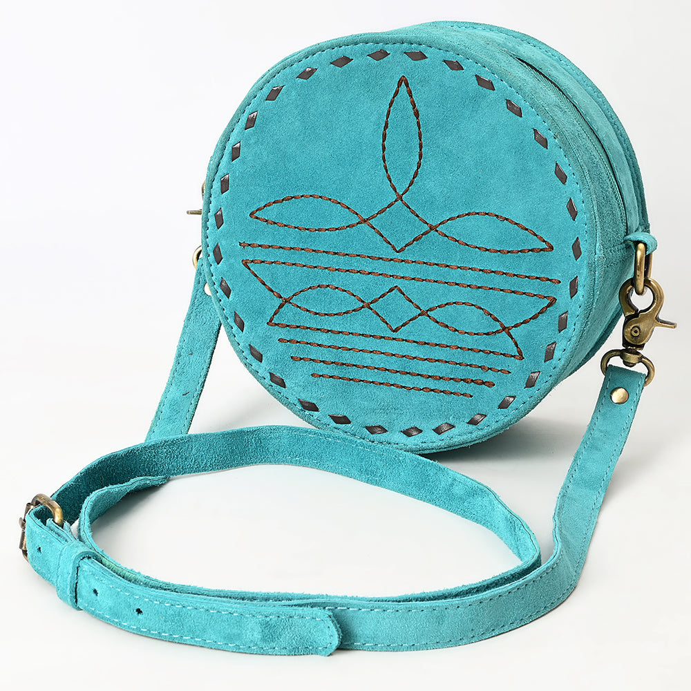 American Darling Canteen Genuine Suede Leather Women Bag Western Handbag Purse