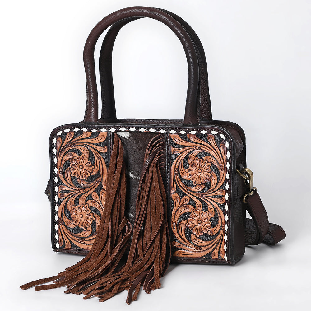 American Darling Tote Hand Tooled Genuine Suede Leather Women Bag Western Handbag Purse
