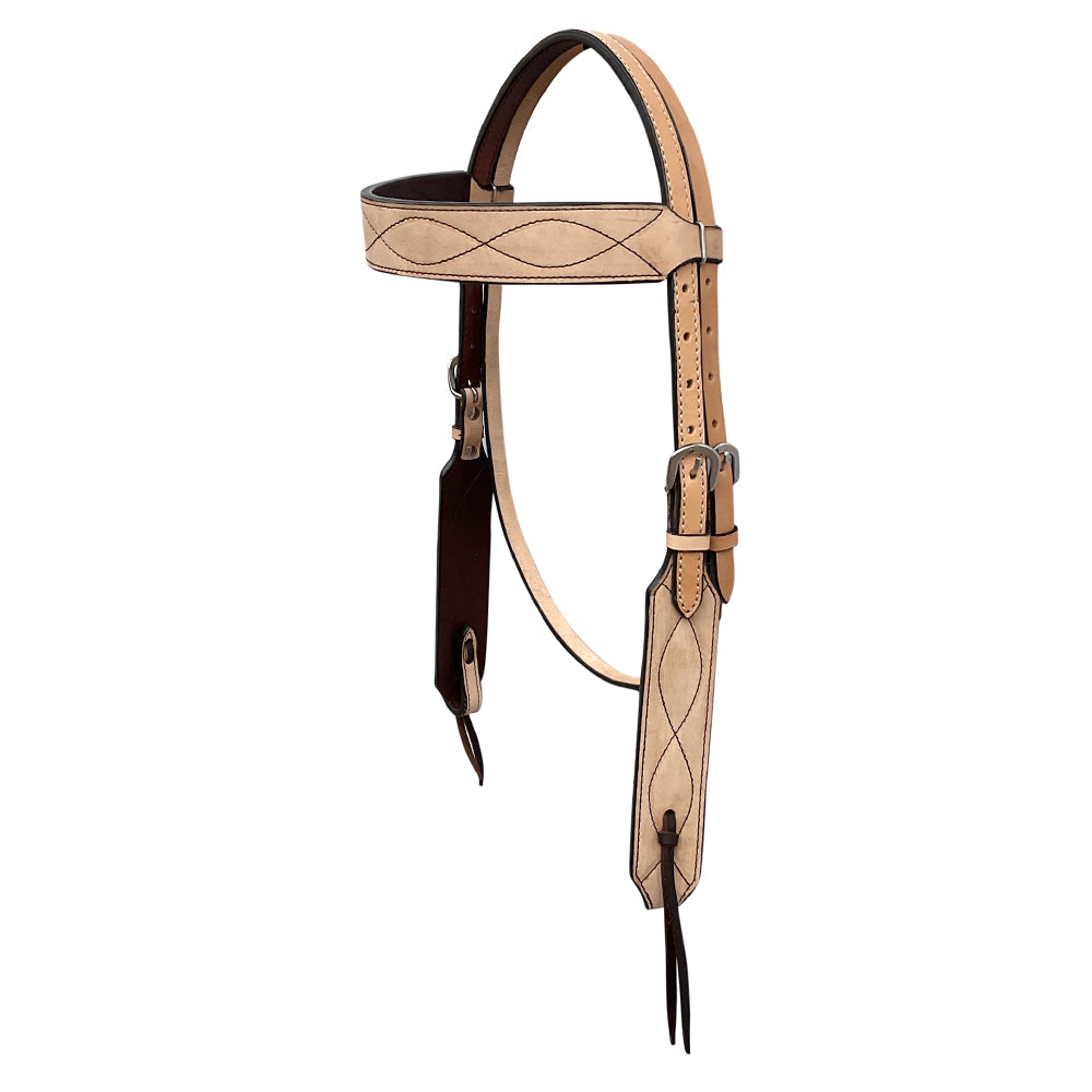 BAR H EQUINE Western Handtooled Leather Horse Headstall & Breast Collar Set | Tack