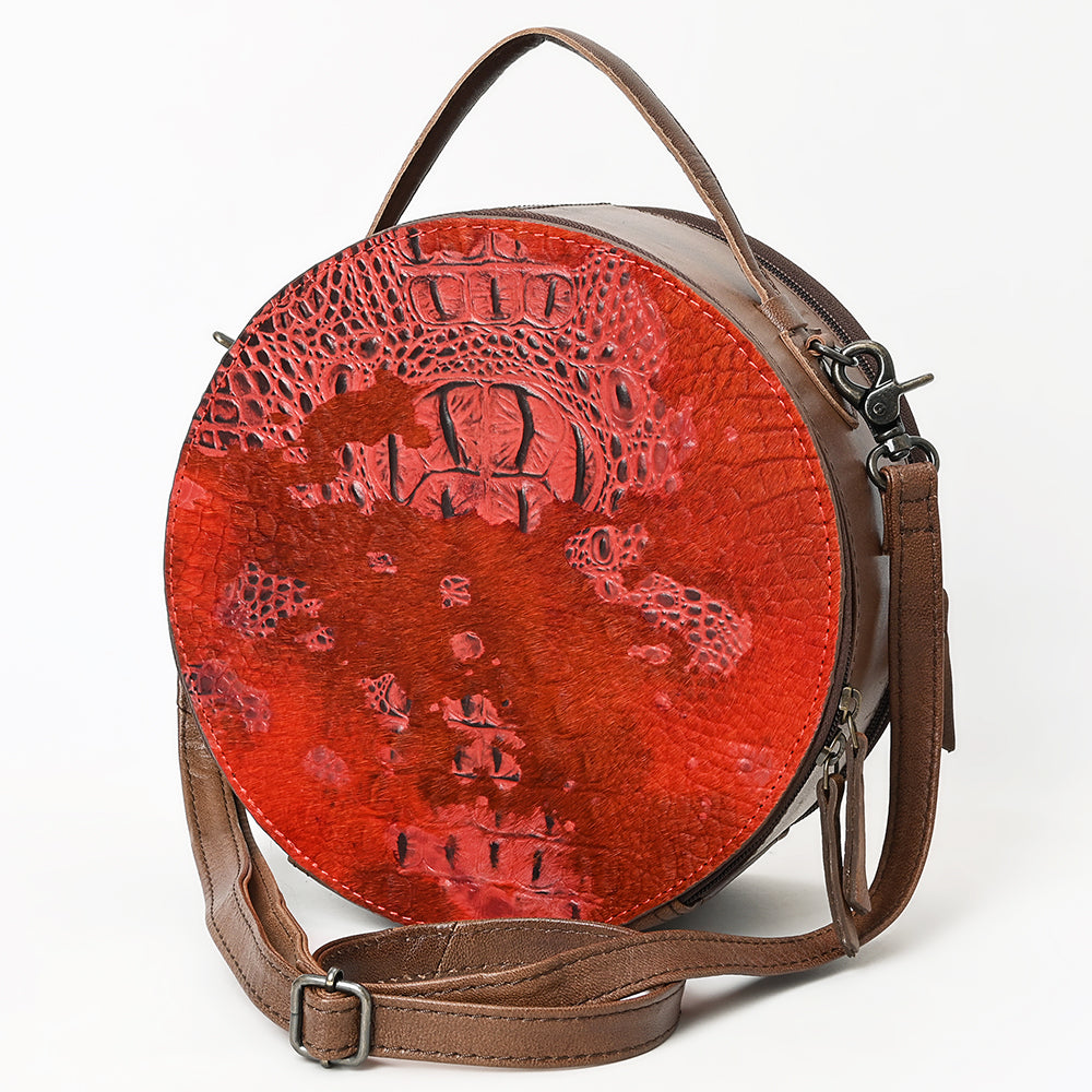 American Darling Canteen Crocodile Embossed Genuine Leather Women Bag Western Handbag Purse | Travel Clutch