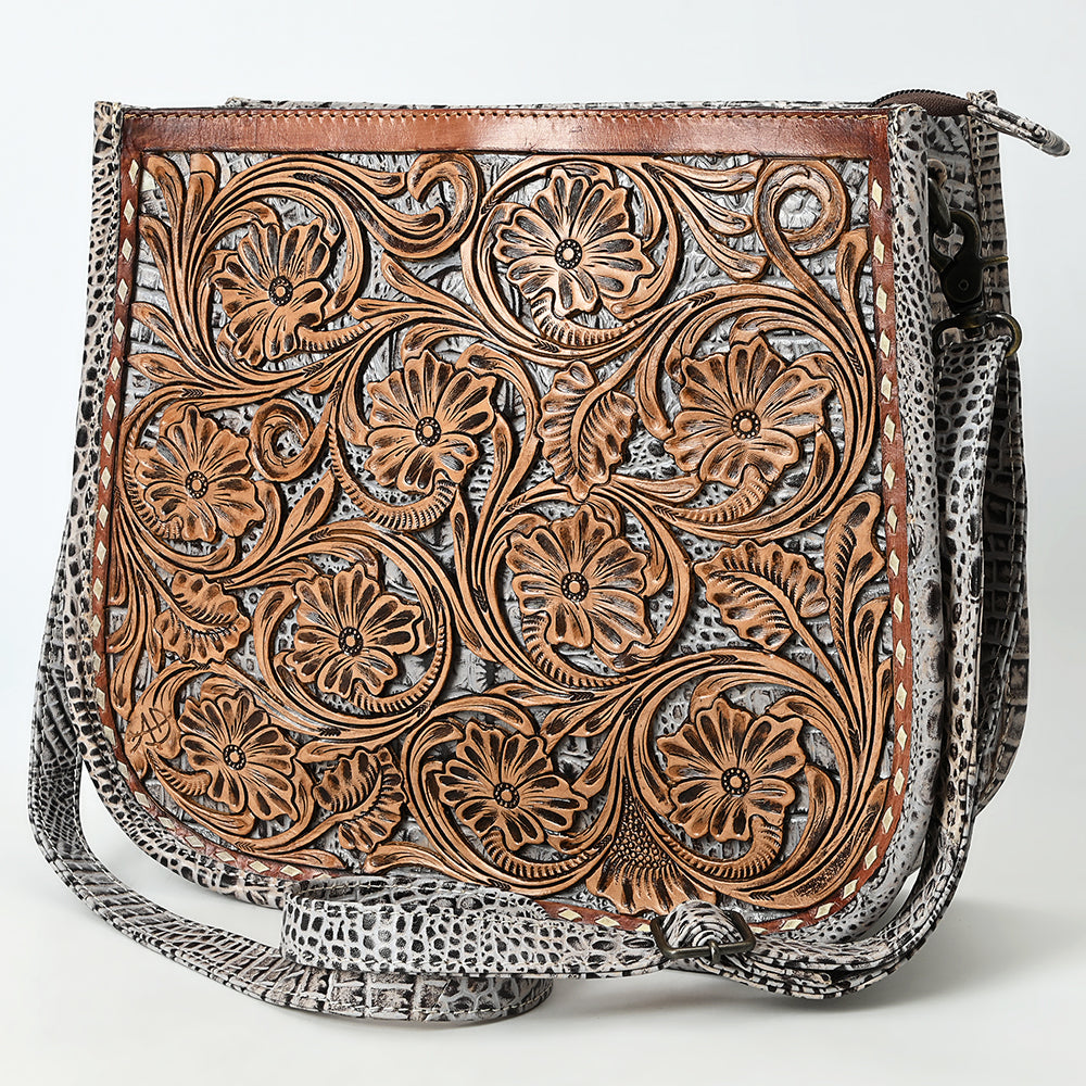 American Darling Large Crossbody Hand Tooled Genuine Leather Women Bag Western Handbag Purse | for Cute