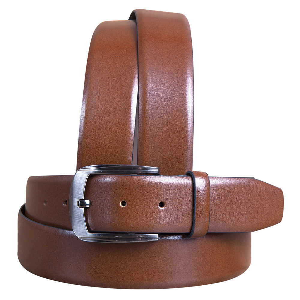 HILASON Brown Leather Dress Belt 100% Pure Italian Cow Genuine Formal | Mens Belts Western Casual Heavy Duty for Men