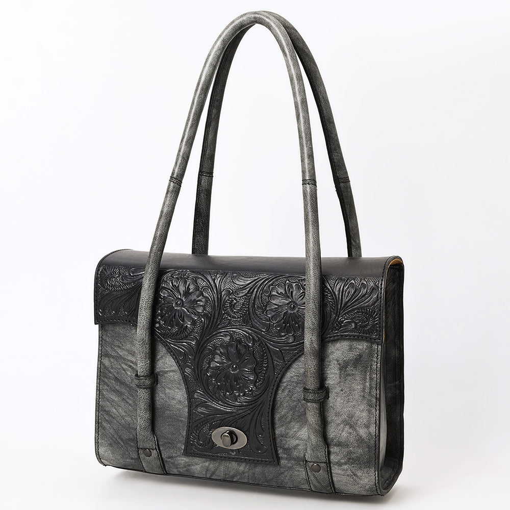 American Darling Briefcase Hand Tooled Genuine Leather Women's Bag Western Handbag Purse