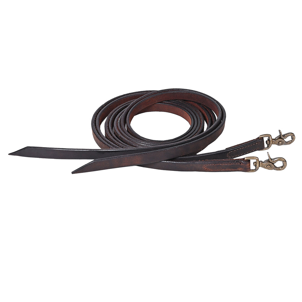HILASON Western Genuine Leather Horse Split Reins | Riding-Reins Reining-Reins Heavy-Duty-Rein