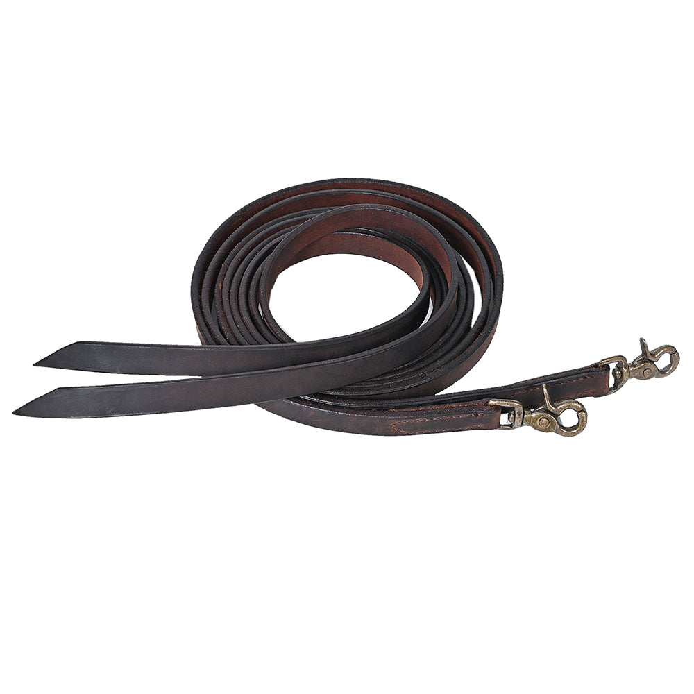 HILASON Western Genuine Leather Horse Split Reins | Riding-Reins Reining-Reins Heavy-Duty-Rein