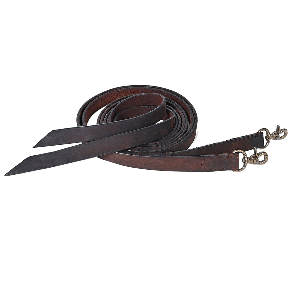 HILASON Western Genuine Leather Horse Split Reins | Riding-Reins Reining-Reins Heavy-Duty-Rein