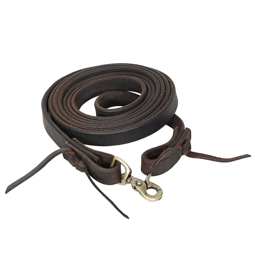 HILASON Western Genuine Leather Horse Split Reins | Riding-Reins Reining-Reins Heavy-Duty-Rein