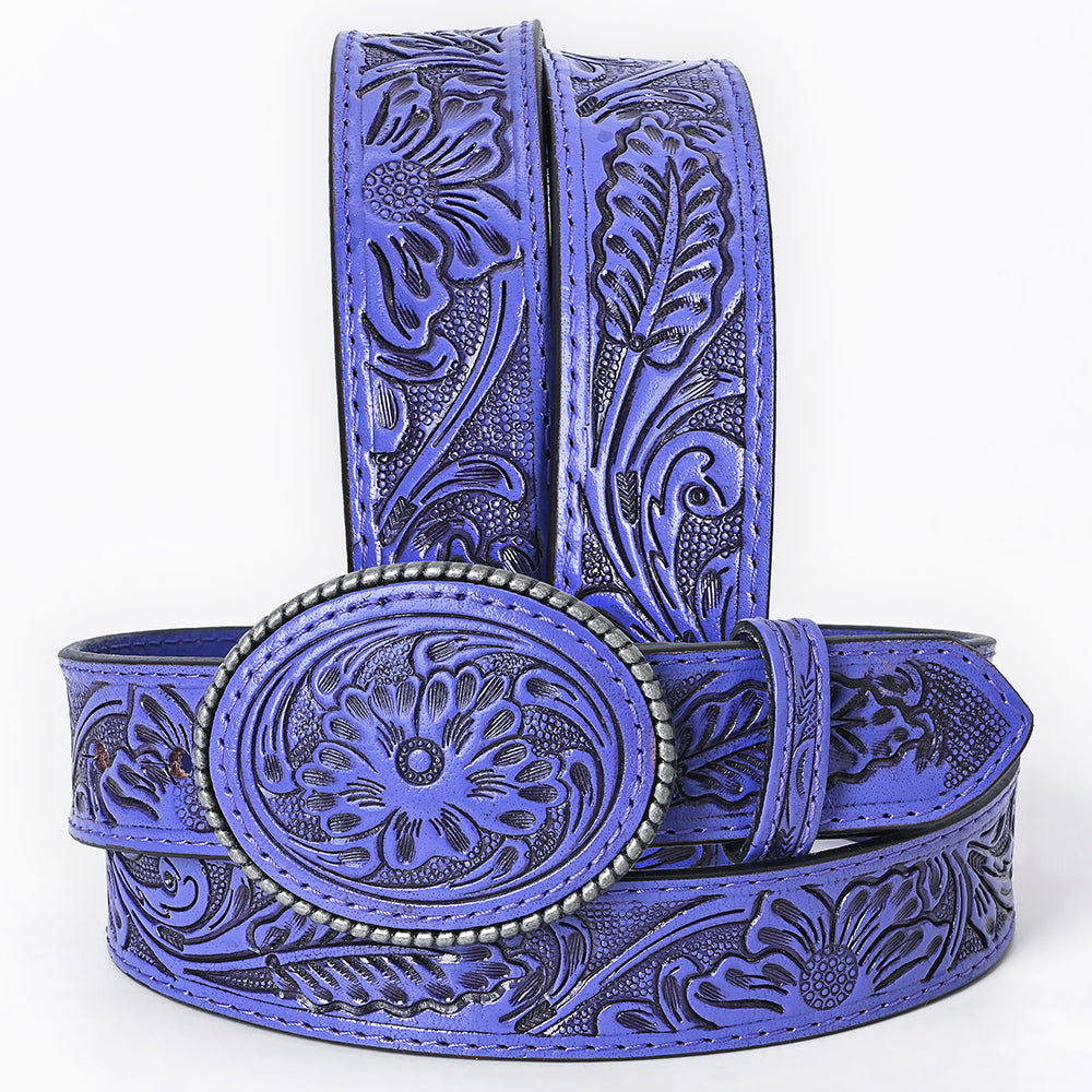 American Darling Belt Beautifully Hand Tooled Leather Unisex | Western Handcrafted