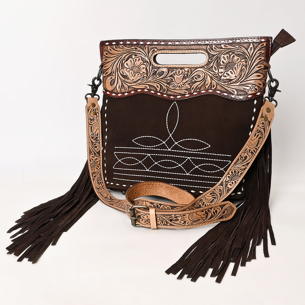 American Darling Crossbody Beautifully Hand Tooled Genuine Leather Women's Bag Western Handbag Purse| Bag