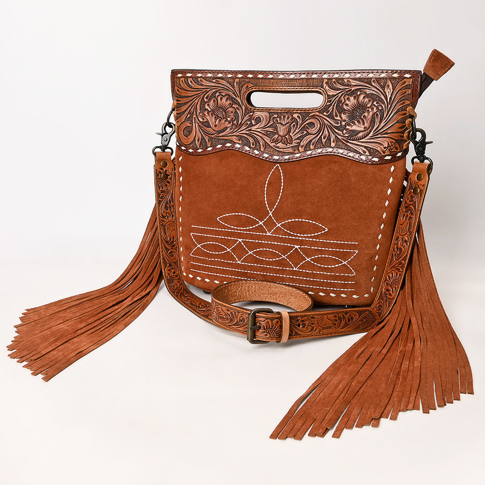 American Darling Crossbody Beautifully Hand Tooled Genuine Leather Women's Bag Western Handbag Purse| Bag