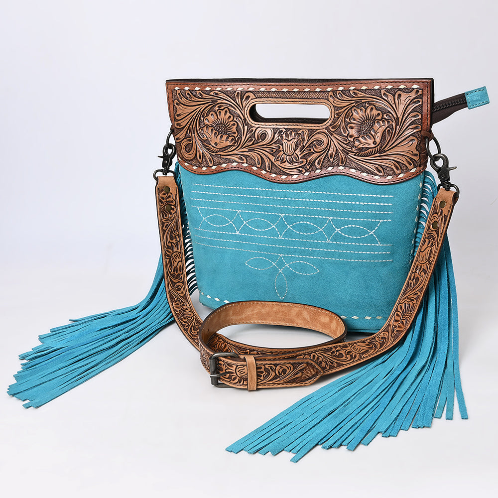 American Darling Crossbody Beautifully Hand Tooled Genuine Leather Women's Bag Western Handbag Purse| Bag