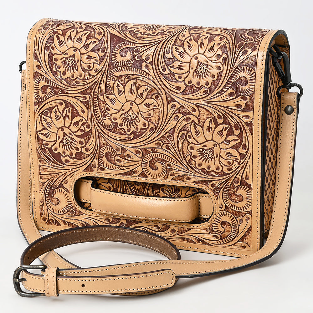 American Darling Small Crossbody Beautifully Hand Tooled Genuine Leather Women Bag Western Handbag Purse
