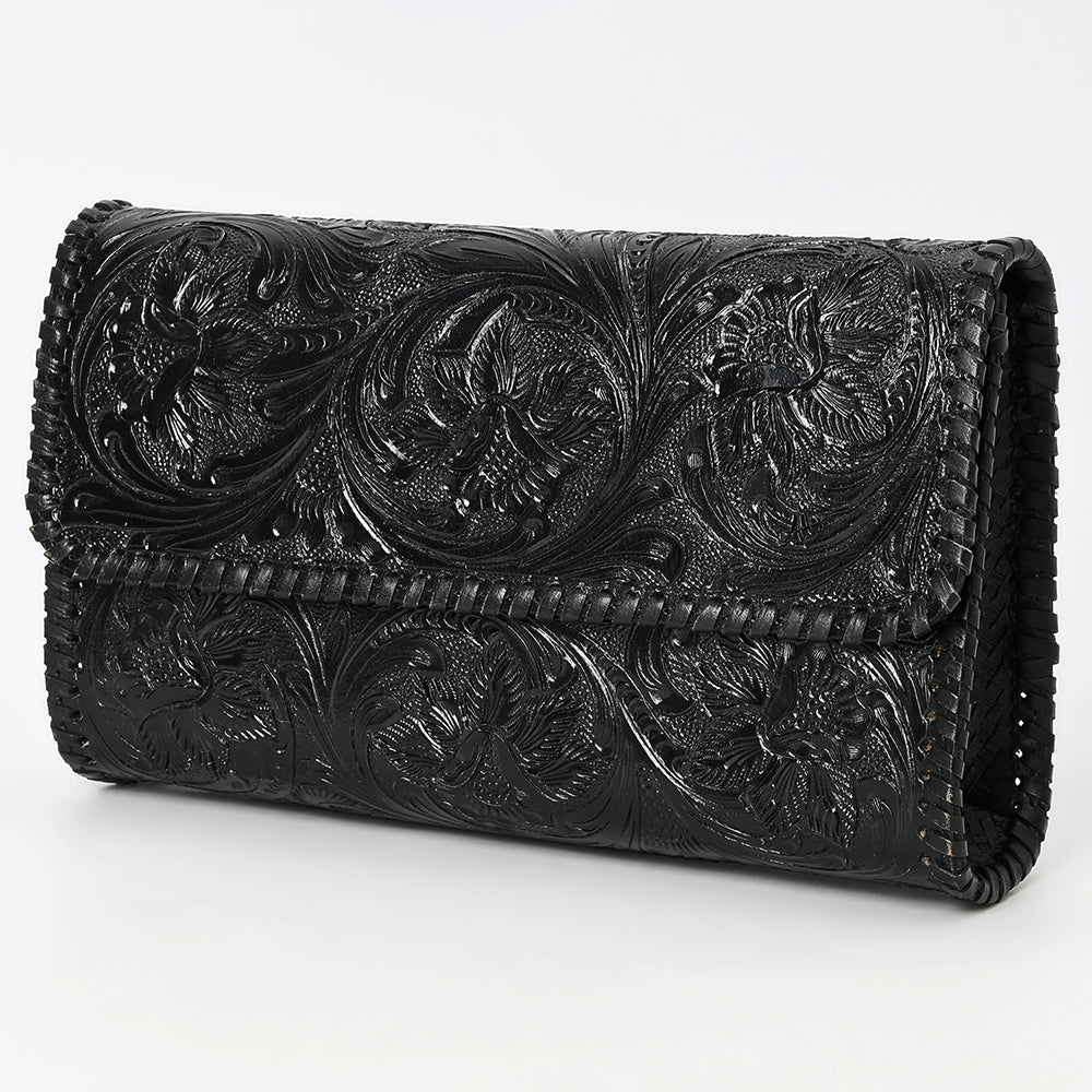 American Darling Clutch Beautifully Hand Tooled Genuine Leather women bag western handbag purse