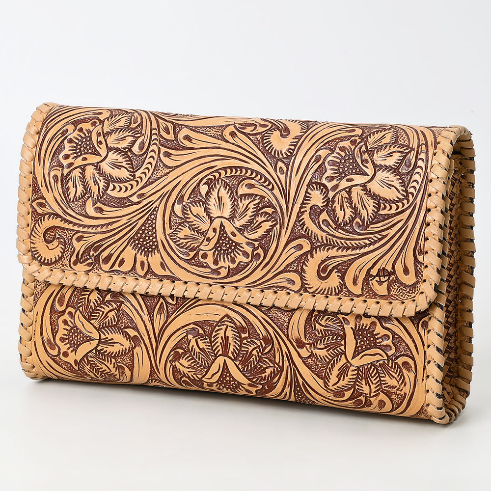 American Darling Clutch Beautifully Hand Tooled Genuine Leather women bag western handbag purse