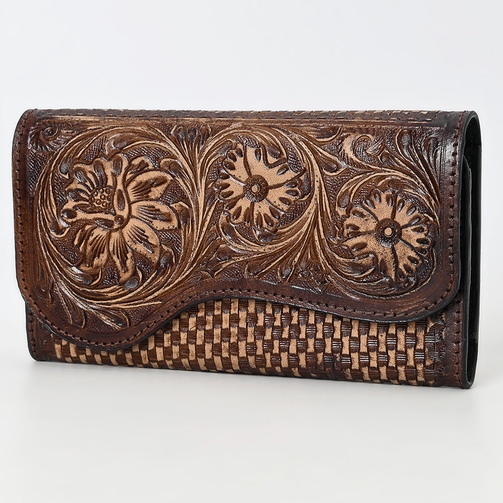 American Darling Clutch Beautifully Hand Tooled Genuine Leather women bag western handbag purse