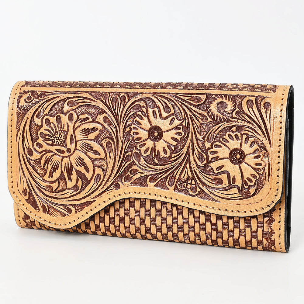 American Darling Clutch Beautifully Hand Tooled Genuine Leather women bag western handbag purse