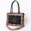 American Darling Western Tote Bag Hand-Tooled Floral Carved Genuine Crocodile-Embossed Leather with Premium Craftsmanship and Functional Everyday Design