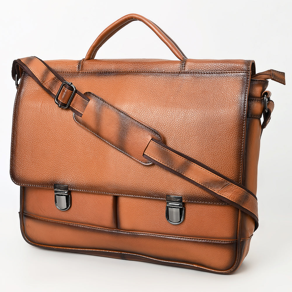 OHLAY Briefcase Genuine Leather women bag western OHM118A