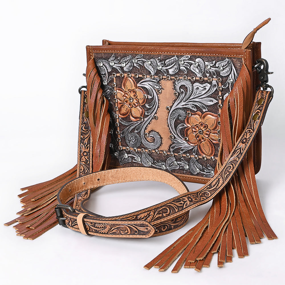 American Darling Crossbody Hand Tooled Genuine Leather Women Bag Western Handbag Purse