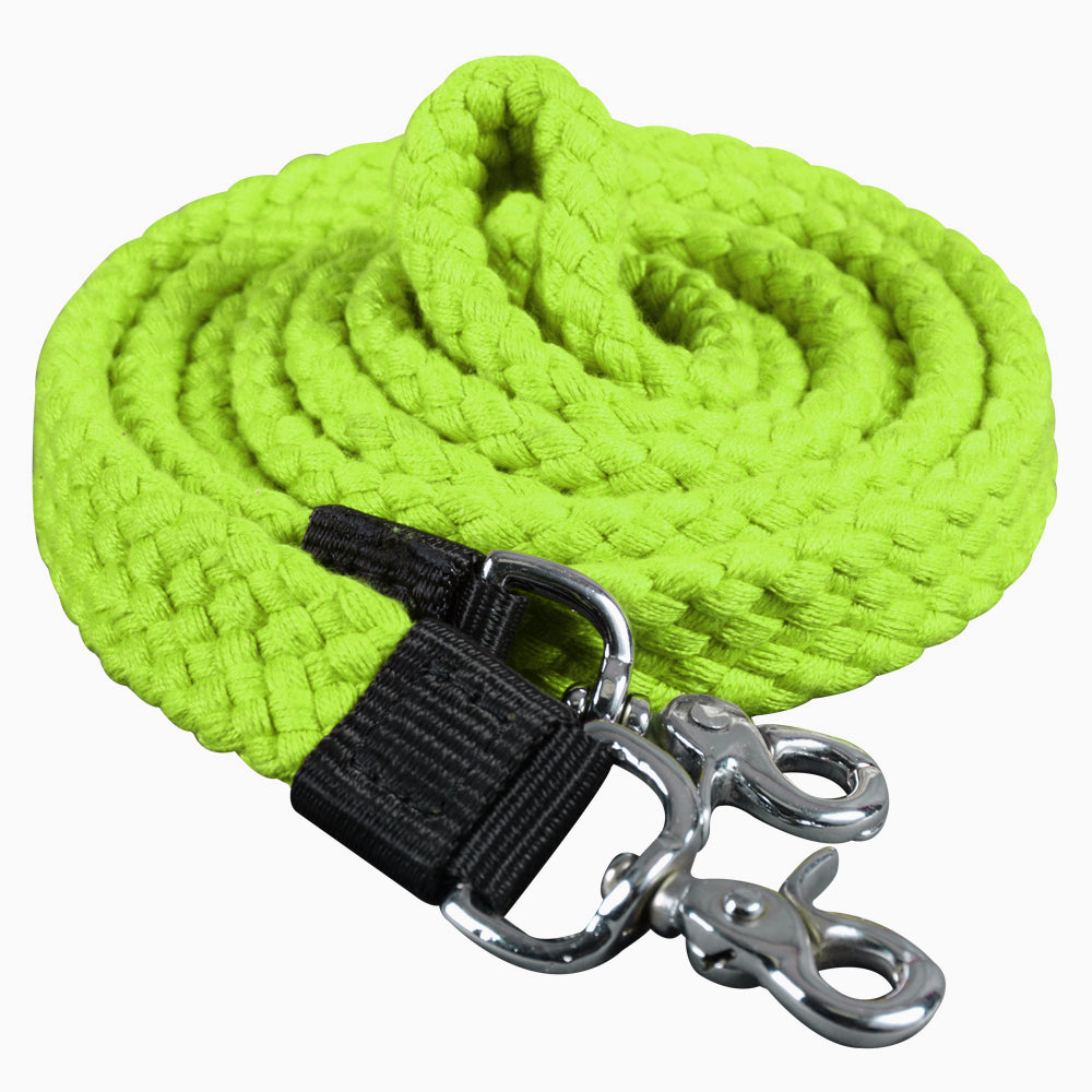Hilason Braided Flat Cotton Roping Rein Trigger 1" X 7Ft | Horse Racing Barrel Gifts