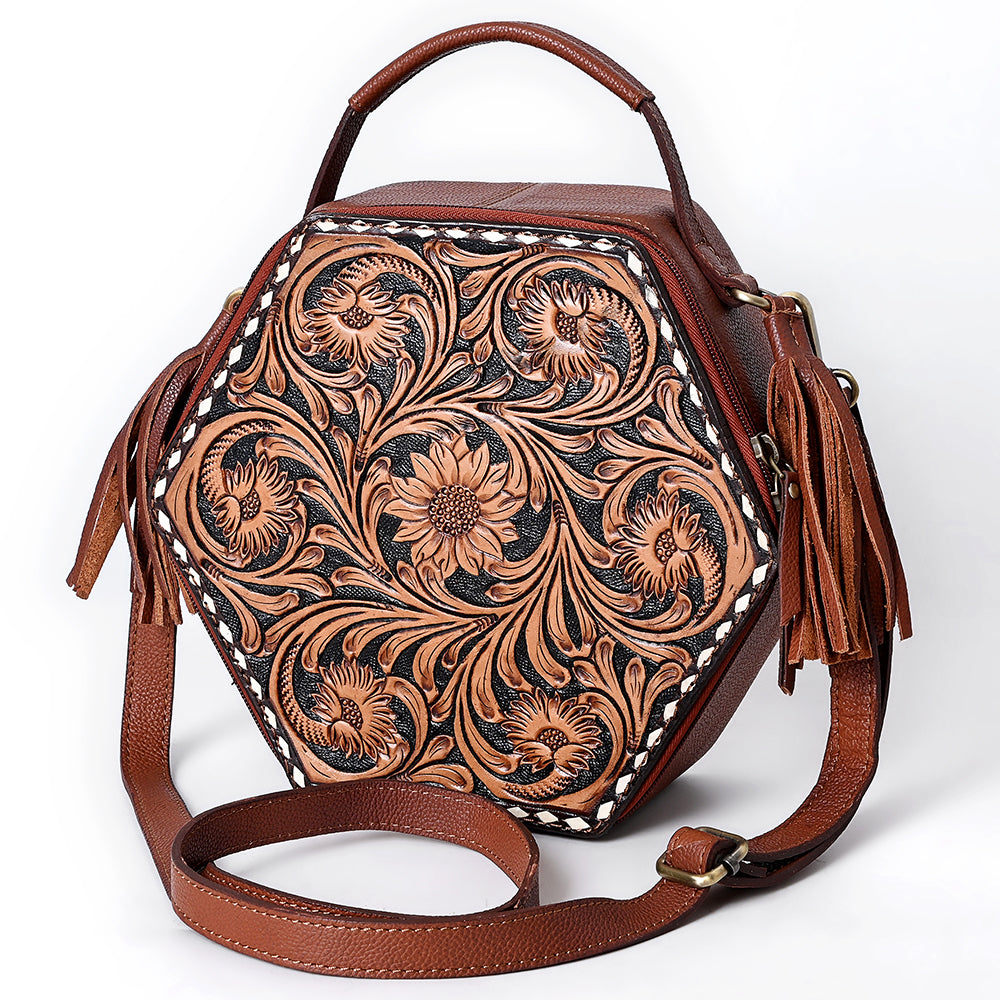 American Darling Crossbody Hand Tooled Genuine Leather Women Bag Western Handbag Purse