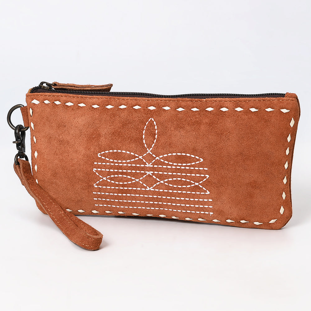 American Darling Wristlet Genuine Suede Western Leather Women Bag | Bag| Handcrafted