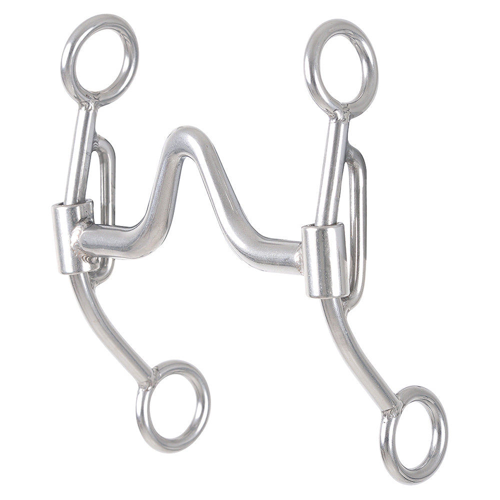 5.5 In Equibrand Stainless Steel Snaffle Bits Silver Color