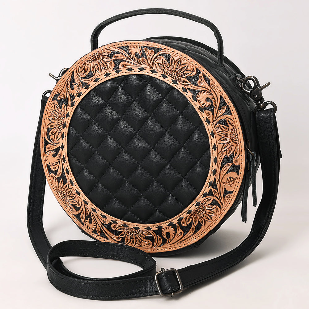 American Darling Canteen Genuine Hand Tooled Leather Women's Bag Western Handbag Purse | Women