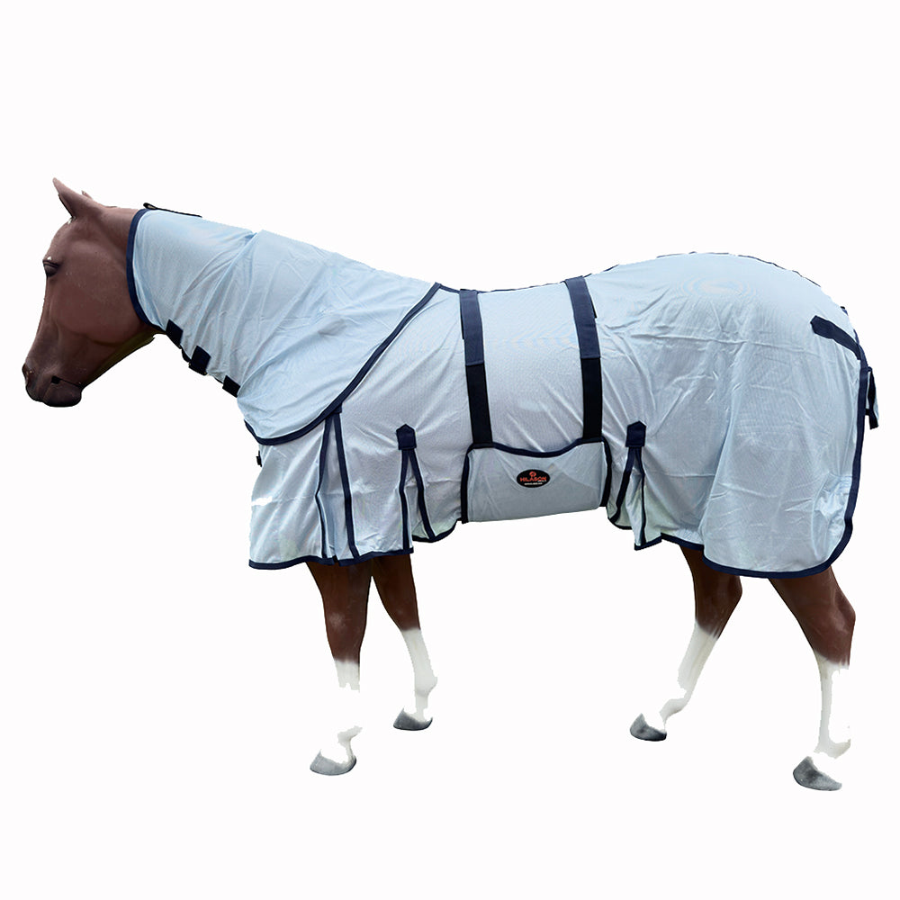 HILASON Horse Fly Sheet - Summer Spring UV Protection Mesh Bug Mosquito FlySheet for Horses | Fly-Sheet