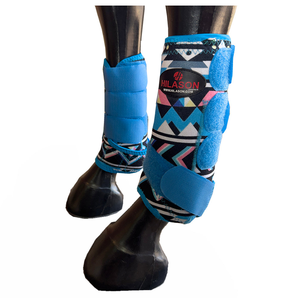 HILASON L M S Horse Front Leg Sport Boots | Jumping Printed