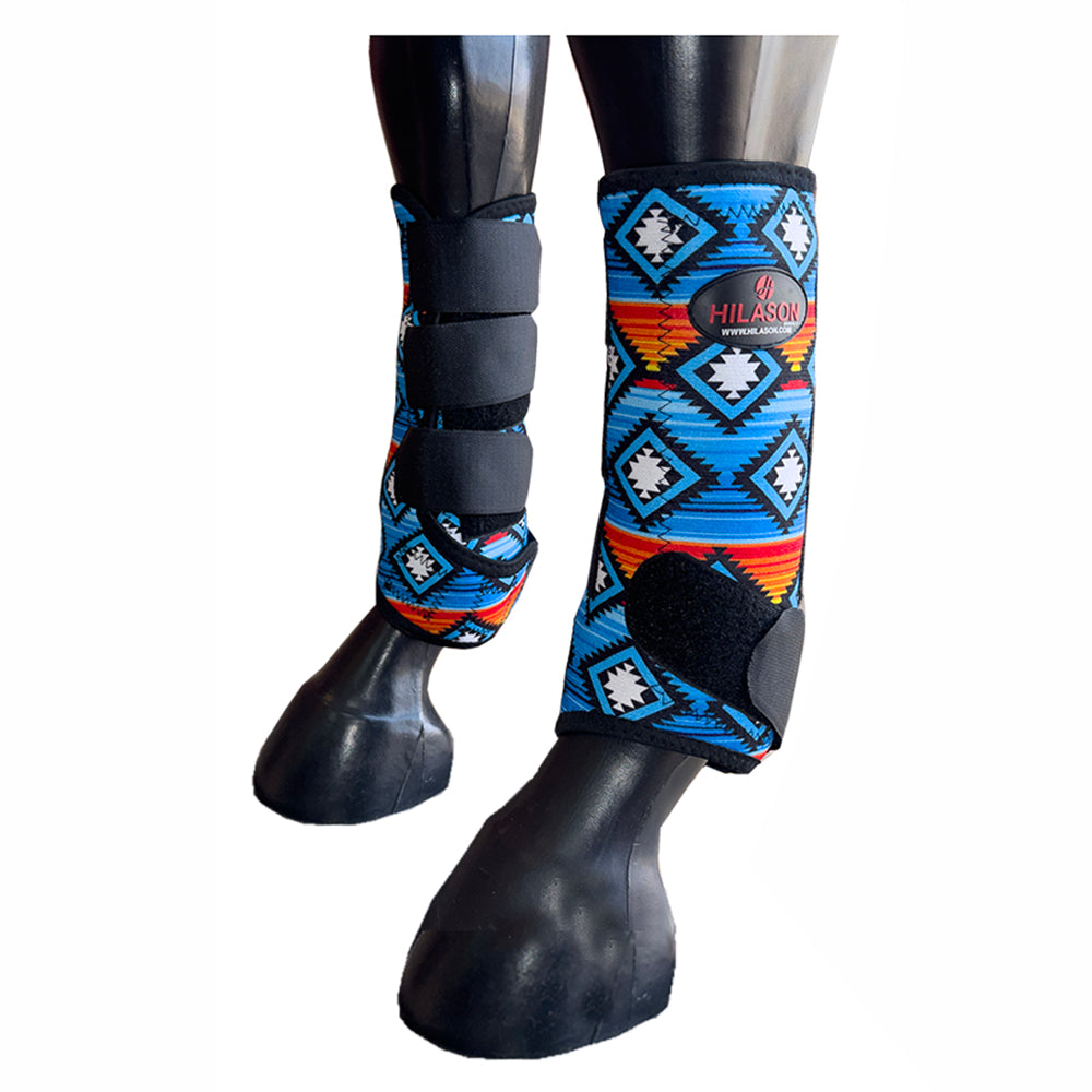 HILASON L M S Horse Front Leg Sport Boots | Jumping Printed