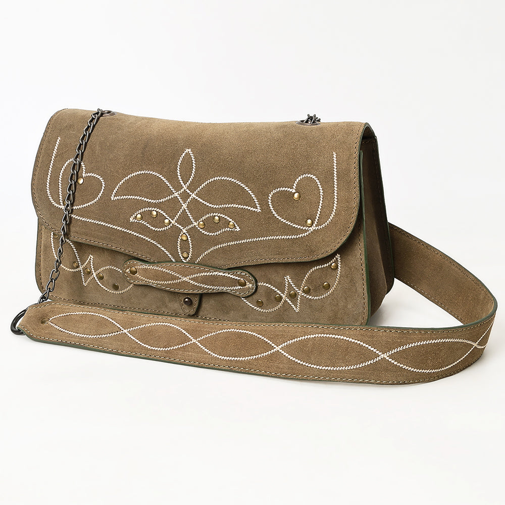 ADBGZX104B Genuine Western Suede Leather women bag