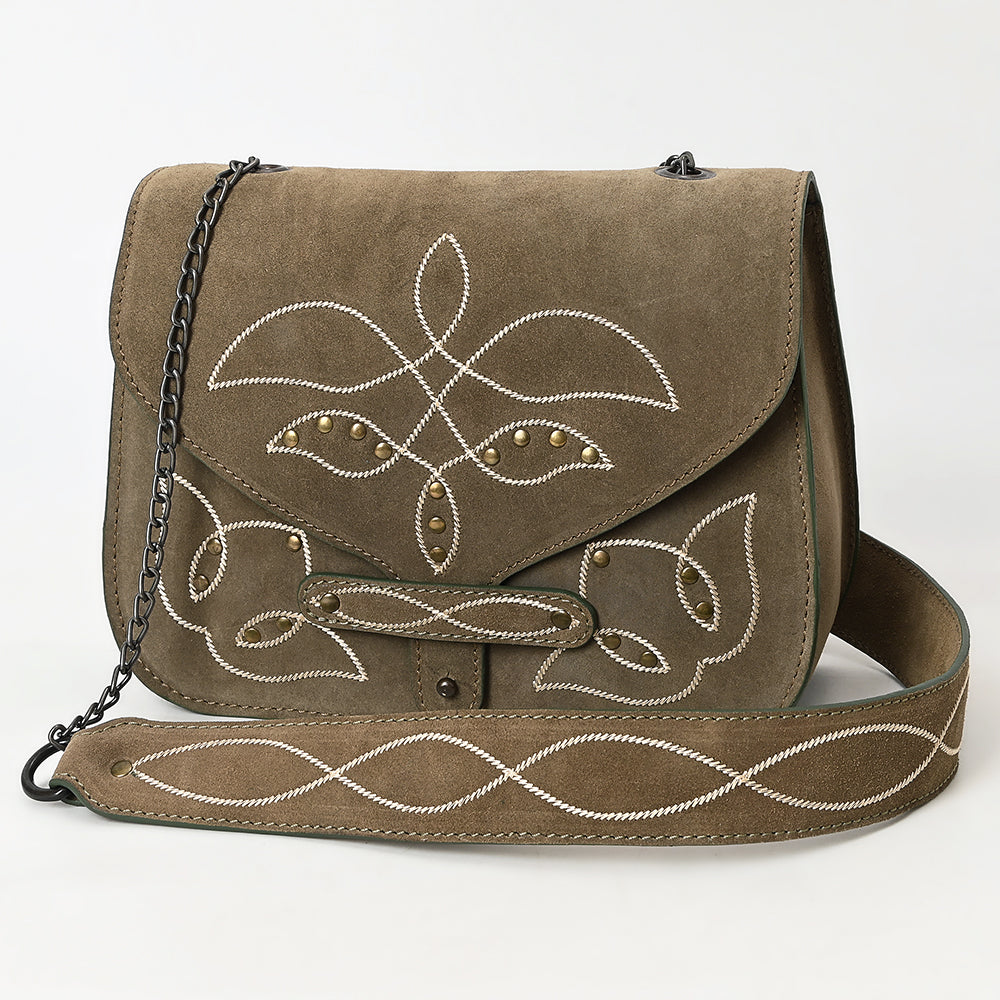 ADBGZX105B Genuine Western Suede Leather women bag