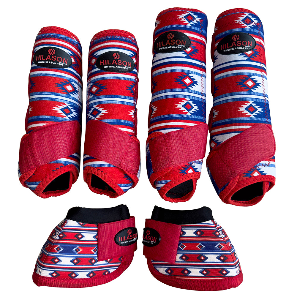 Hilason Horse Medicine No Turn Bell Boots Sports Front Rear Hind Leg Protective