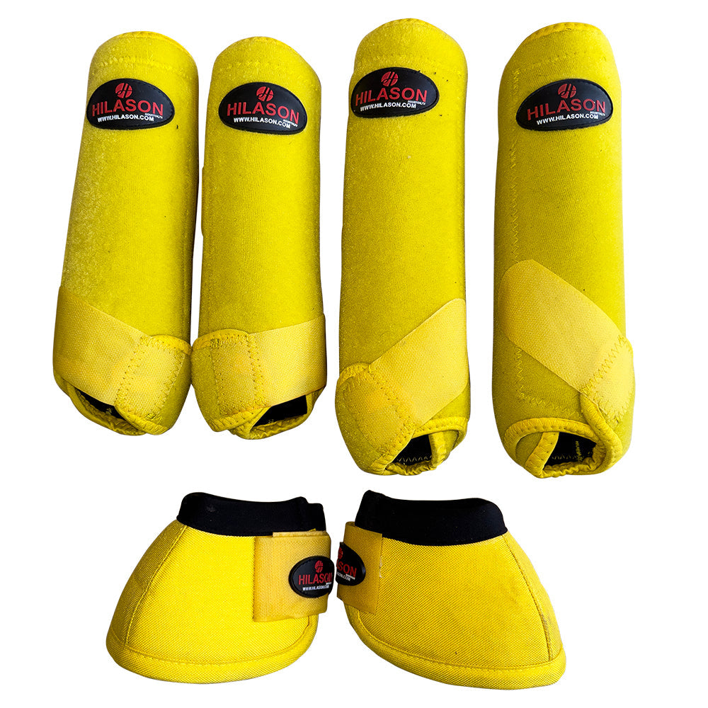 Hilason Horse Medicine No Turn Bell Boots Sports Front Rear Hind Leg Protective