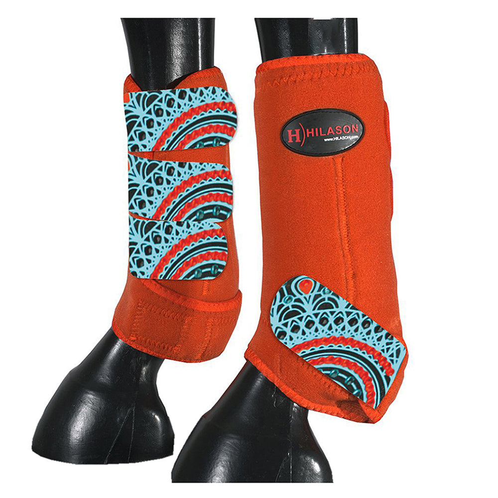 HILASON L M S Horse Front Leg Sport Boots | Jumping Printed