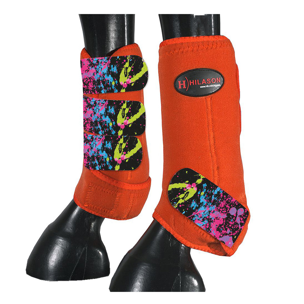 HILASON L M S Horse Front Leg Sport Boots | Jumping Printed