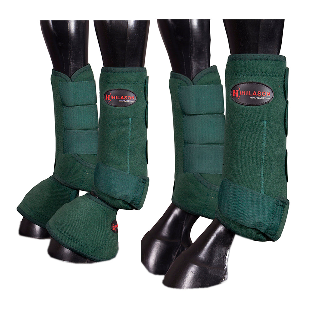 HILASON L M S Horse Front Rear Hind Leg Sport Boots & Bell 6 Pack | Jumping