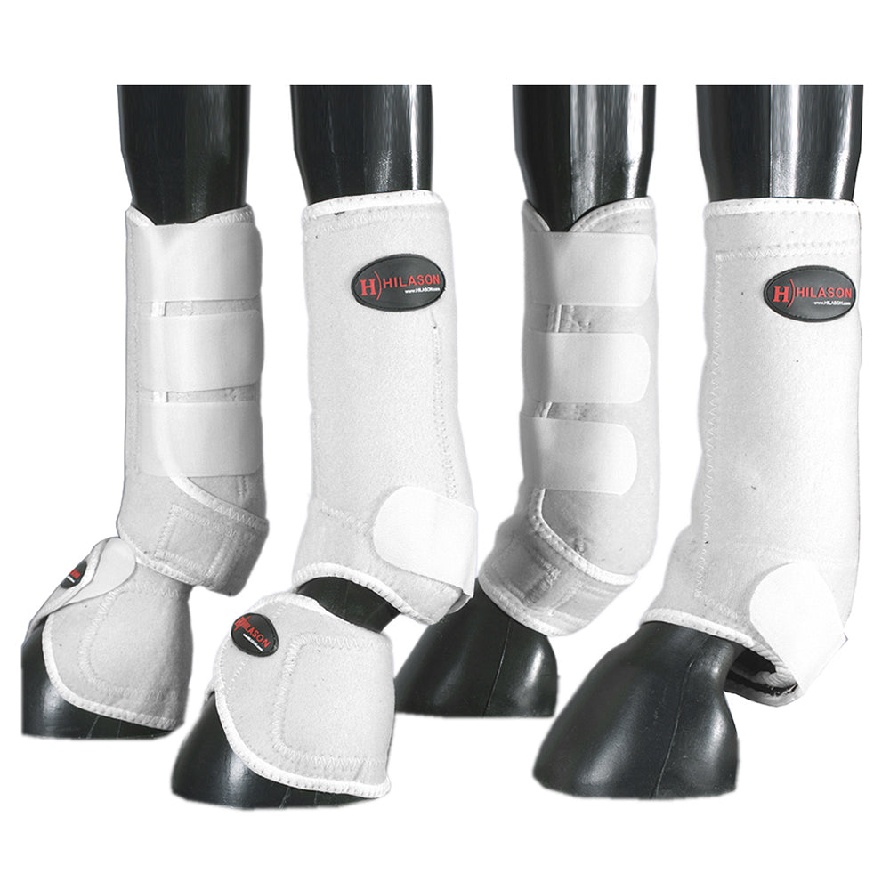 HILASON L M S Horse Front Rear Hind Leg Sport Boots & Bell 6 Pack | Jumping